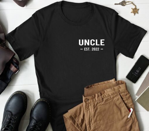 Uncle Est 2022 Shirt, New Uncle Gift, Uncle Reveal Gifts