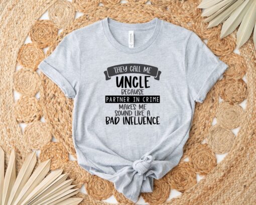 Men's Funny Uncle Shirt, Funny Uncle Partner In Crime T shirt