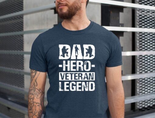 Hero Dad Shirt, Veteran Husband Veteran Dad Shirt, Veteran Husband Tee