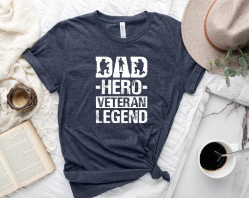 Hero Dad Shirt, Veteran Husband Veteran Dad Shirt, Veteran Husband Tee