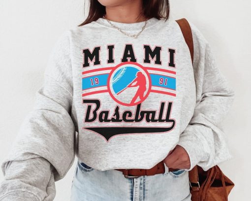 Vintage Miami Marlin Crewneck Sweatshirt