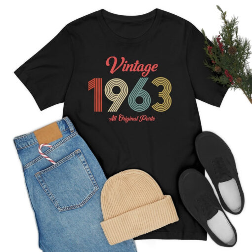 Vintage 1963 All Original Parts Vintage Birthday Party T-Shirt