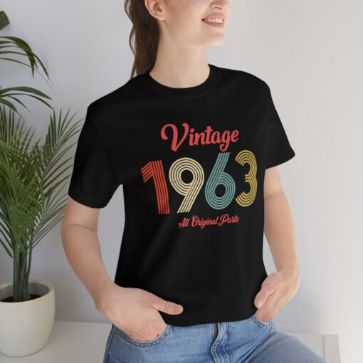 Vintage 1963 All Original Parts Vintage Birthday Party T-Shirt