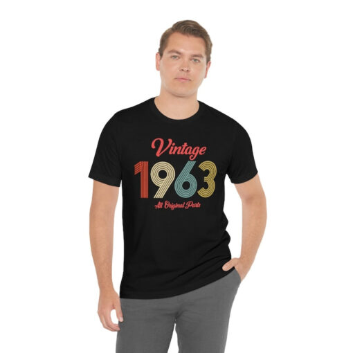 Vintage 1963 All Original Parts Vintage Birthday Party T-Shirt