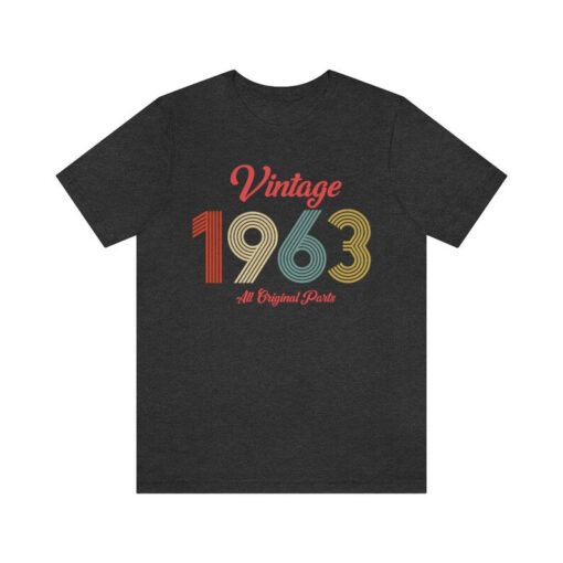 Vintage 1963 All Original Parts Vintage Birthday Party T-Shirt