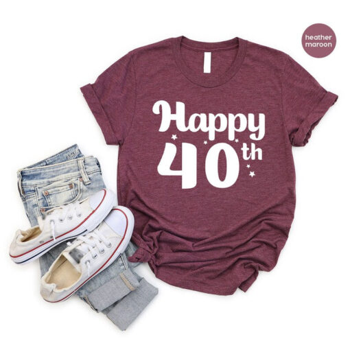 Vintage 40th Birthday Shirt, Custom Birthday Gifts for Men, Retro 1983 T-Shirt