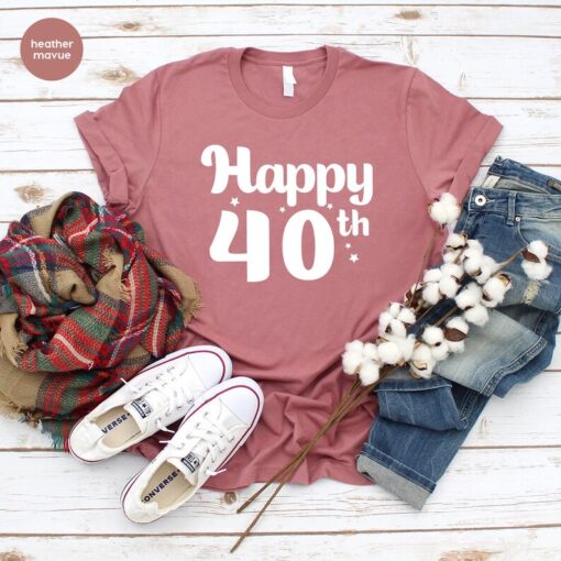 Vintage 40th Birthday Shirt, Custom Birthday Gifts for Men, Retro 1983 T-Shirt