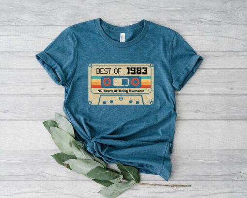 Vintage Birthday, 1983 Vintage Shirt, 1983 Birthday Shirt, 40th Birthday Gift, 1983 Vintage Tee, 1983 Retro Shirt