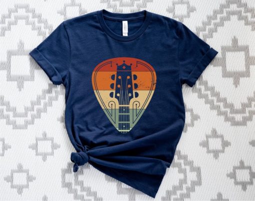 Vintage Guitar Shirt, Guitar T-shirt, Retro Guitar Pick Shirt