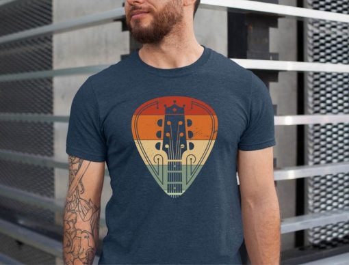 Vintage Guitar Shirt, Guitar T-shirt, Retro Guitar Pick Shirt