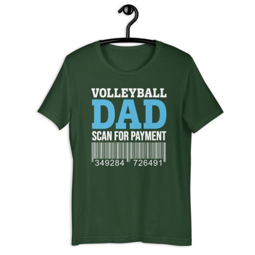 Volleyball Dad Shirt | Volleyball Dad Scan For Payment | Funny Volleyball Daddy Father's Day Gift