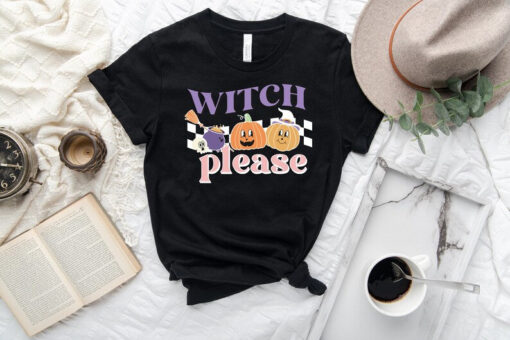 Witch Please Shirt, Spooky vibe T-Shirt, Halloween Shirt, Retro Halloween Shirt, Funny Halloween shirt, Halloween Shirt