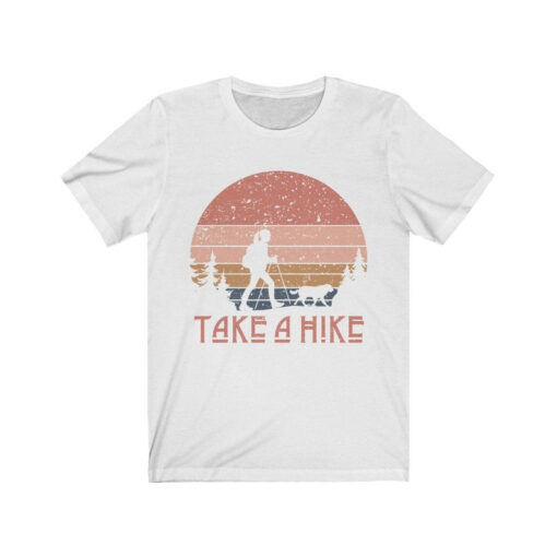 Women's Hiking t-shirt with dog, Hiking with dog, Retro hiking shirt, Hiking clothing