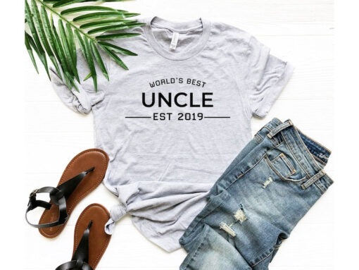 World's Best Uncle EST Shirt, Gifts For Him, Best Uncle Shirt