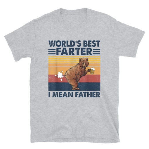 Worlds Best Farter I Mean Father Best Dad Ever Cool Dog Mens T-Shirt, Funny Shirt Men, Fathers Day Gift, Husband Shirt