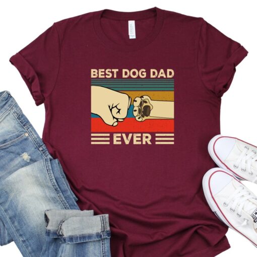 Worlds Best Farter I Mean Father Best Dad Ever Cool Dog Mens T-Shirt, Best Dog Dad Ever Shirt, Animal Lover Shirt