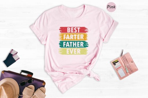 Worlds Best Farter I Mean Father Best Dad Ever Cool Dog Mens T-Shirt, World's Best Father Shirt, New Dad Shirt