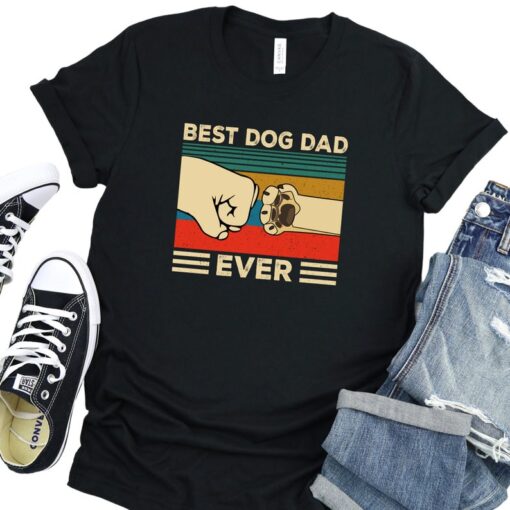 Worlds Best Farter I Mean Father Best Dad Ever Cool Dog Mens T-Shirt, Best Dog Dad Ever Shirt, Animal Lover Shirt