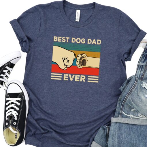 Worlds Best Farter I Mean Father Best Dad Ever Cool Dog Mens T-Shirt, Best Dog Dad Ever Shirt, Animal Lover Shirt