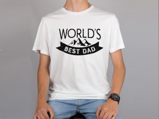 Worlds Best Farter I Mean Father Best Dad Ever Cool Dog Mens T-Shirt, Father's Day Shirt, Father's Day Gift