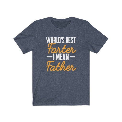 Worlds Best Farter I Mean Father Best Dad Ever Cool Dog Mens T-Shirt, Funny Dad Shirt, Dad Birthday Gift, Dad Gift