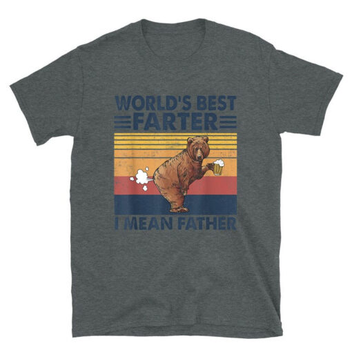 Worlds Best Farter I Mean Father Best Dad Ever Cool Dog Mens T-Shirt, Funny Shirt Men, Fathers Day Gift, Husband Shirt