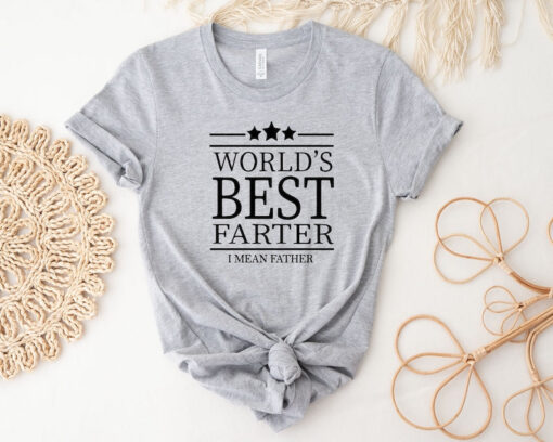 Worlds Best Farter I Mean Father Best Dad Ever Cool Dog Mens T-Shirt, Fathers Day Gift, Best Daddy T-Shirt, Funny Dad Tees