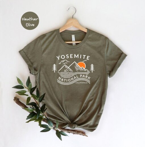 Yosemite National Park California Shirt, Yosemite T-Shirt, National Park Shirt, Nature Lover Tee, Hiking Shirt