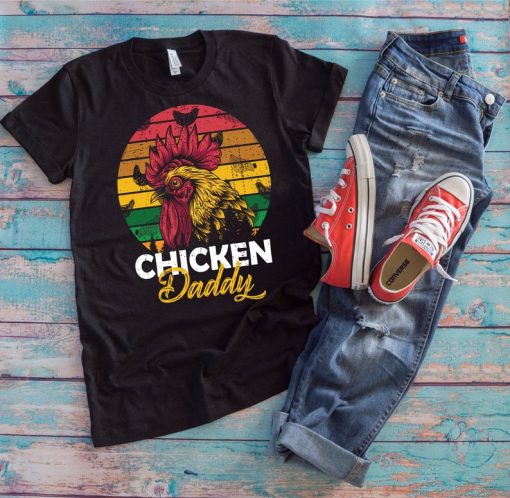 Funny Chicken Farmer Poultry Farm Father's Day Gift T-Shirt