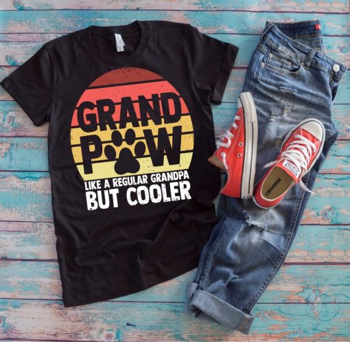 Grand Paw Like A Regular Grandpa But Cooler T-Shirt