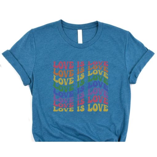 Love is Love T-Shirt, Womens Love is Love Shirt, Pride Shirt, Mens Love is Love Shirt, Kindness Shirts, LGBTQ Support Tees, Gay Pride Shirt