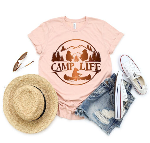 Camp Life Shirts, Camping Life Shirts, Summer Camp Vacation Shirts