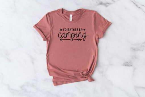 Camping T shirt, Funny Camping Shirt, I'd Rather be Camping, Camping Gift