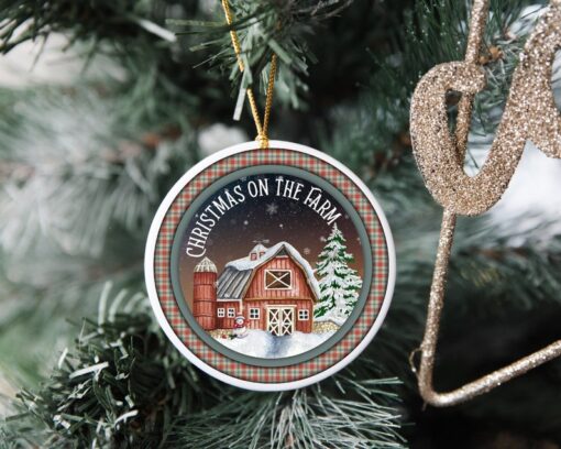 Christmas On The Farm Ornament