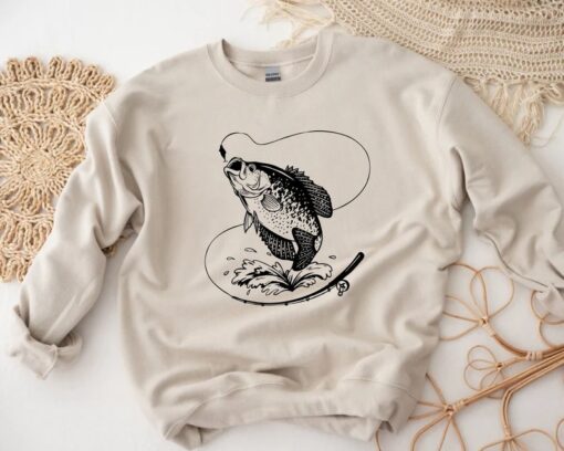 Fishing Sweatshirt, Gift For Fisherman, Fishing Gift, Fish Sweater