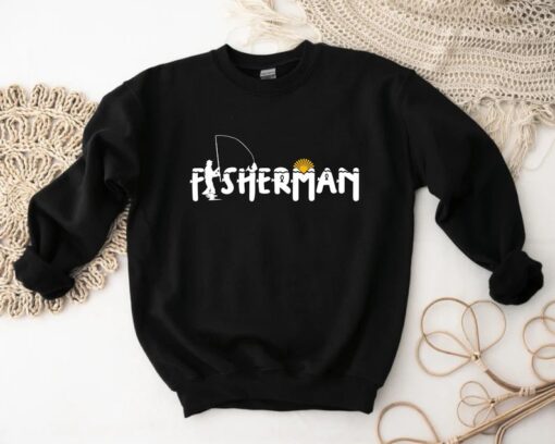 Fisherman Sweatshirt, Fisher Dad Outfit, Fisher Husband Sweater