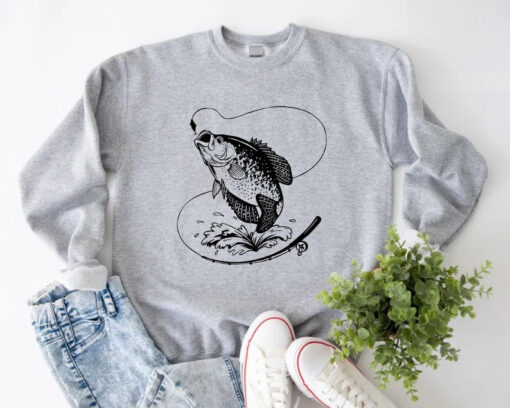 Fishing Sweatshirt, Gift For Fisherman, Fishing Gift, Fish Sweater