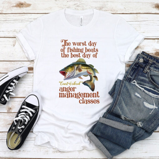 Worst Day Of Fishing Shirt, Meme Gaslight Ironic Shirt For Friends Birthday Gift