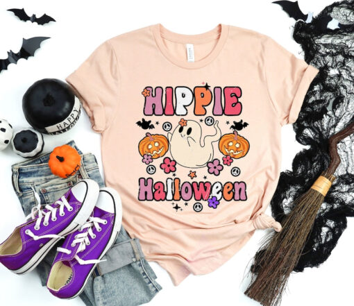 Hippie Halloween Shirt, Retro Halloween Shirt, Funny Cow Shirt, Funny Halloween Gifts