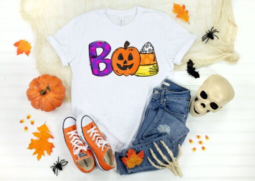 Boo Doodle Letters shirt, Halloween Party, Halloween T-shirt