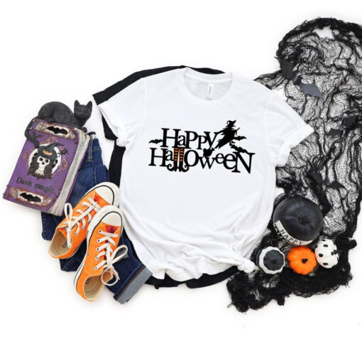 Happy Halloween Shirt, Halloween witch shirt