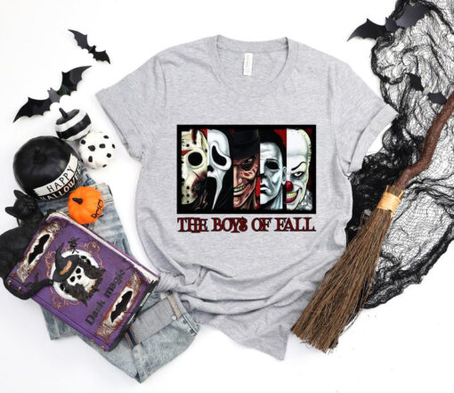 The Boys of Fall Shirt, Horror Characters Shirt, Spooky Shirt, Halloween Horror Movie Shirt