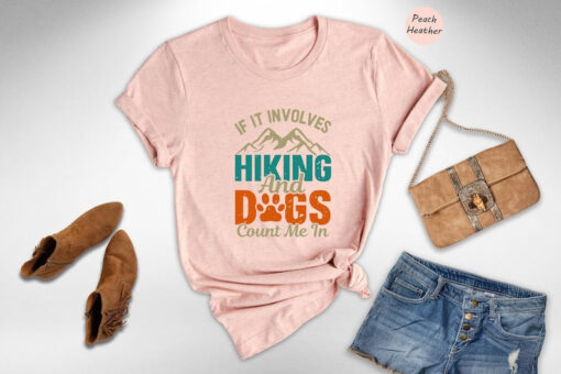 Hiking Gifts, Hiking With Dogs Shirt, Dog Lover Gift Tee