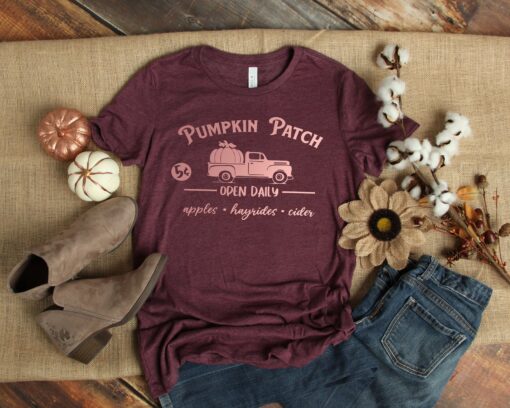 Pumpkin Patch Shirt - Fall Shirt For Women - Cute Fall Graphic Tee - Fall Harvest Shirt - Mom Fall Shirt -Thanksgiving