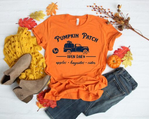 Pumpkin Patch Shirt - Fall Shirt For Women - Cute Fall Graphic Tee - Fall Harvest Shirt - Mom Fall Shirt -Thanksgiving