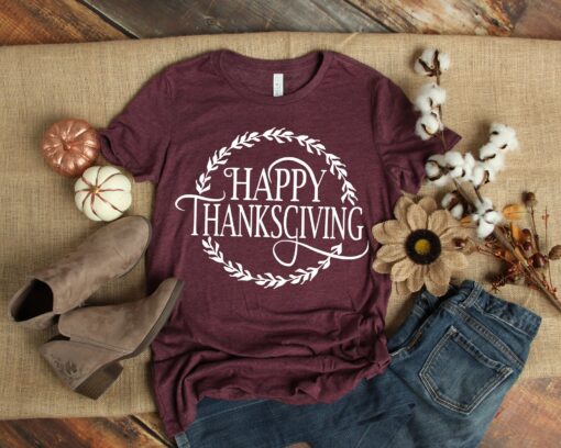 Happy Thanksgiving Shirt, Thanksgiving Family Shirts, Thanksgiving Shirt, Thankful Shirt, Fall Shirt, Hello Pumpkin