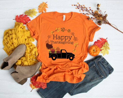 Happy Thanksgiving Truck Shirt, Thanksgiving Family Shirts, Thanksgiving Shirt, Fall Shirt, Family Matching Shirt