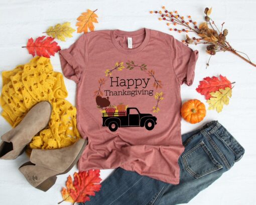 Happy Thanksgiving Truck Shirt, Thanksgiving Family Shirts, Thanksgiving Shirt, Fall Shirt, Family Matching Shirt