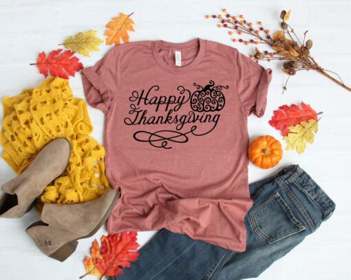 Happy Thanksgiving Shirt, Thanksgiving T-Shirt, Friendsgiving Shirt, Fall Shirt, Thanksgiving Matching Shirt