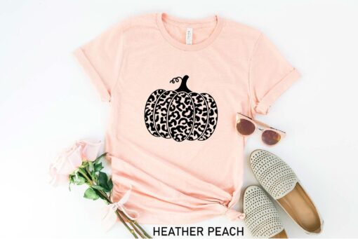 Leopard Pumpkin Shirt, Thanksgiving Shirt, Thankful Shirt, Fall Shirt, It's Fall Y'all Shirt, Family Matching Shirt